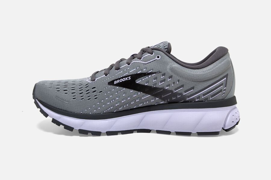 Brooks Running Shoes Womens Grey/Black/Purple - Ghost 13 Road - 5639-LQWVT